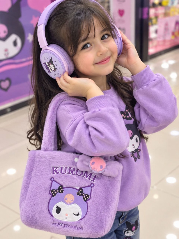 هدفون کودک کرومی با کیف دوشی
